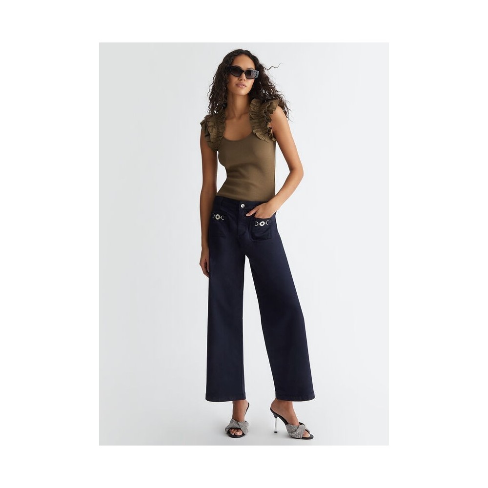 Pantalones Tobilleros Acampanados