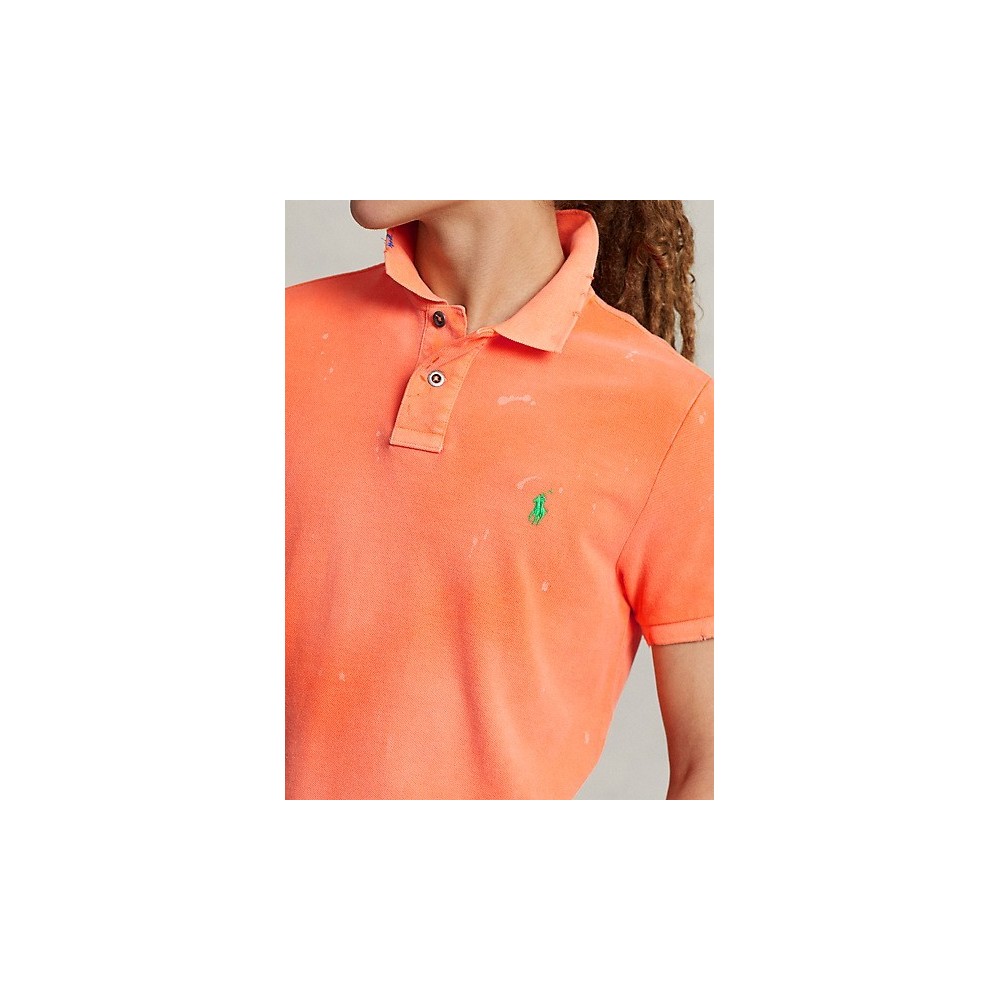 Polo Remiendos Naranja Resort